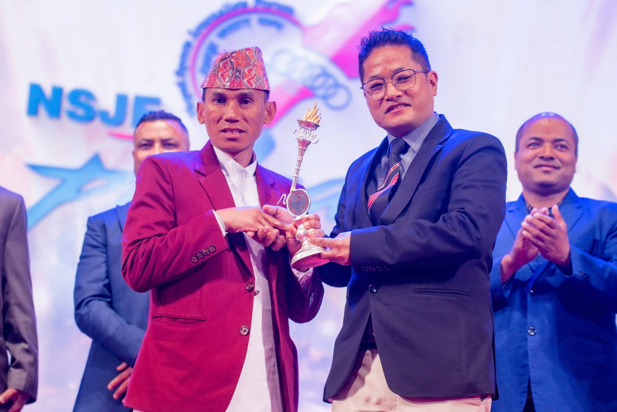 Update Image of Coach of the Year at the NSJF Pulsar Sports Award 2081